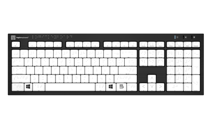 Braille<br>NERO Slimline Keyboard – Windows<br>